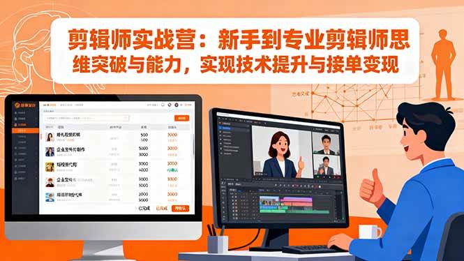 (16347期)剪辑师实战营:新手到专业剪辑师思维突破与能力,实现技术提升与接单变现 (16347期)剪辑师实战营:新手到专业剪辑师思维突破与能力,实现技术提升与接单变现