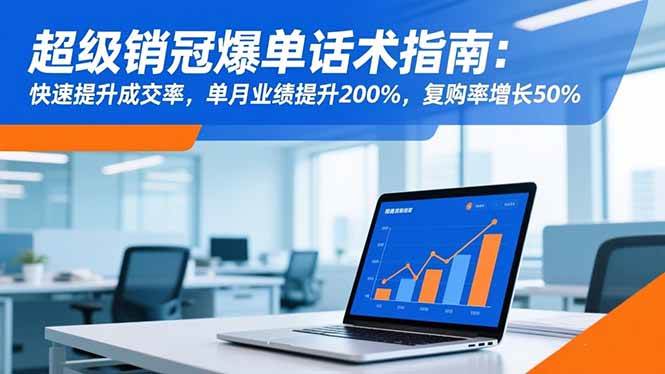 (16511期)超级销冠爆单话术指南:快速提升成交率,单月业绩提升200%,复购率增长50%