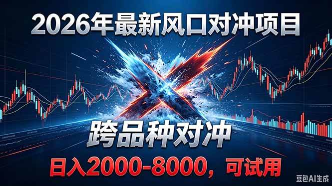 (18827期)2026创业新风口!最新对冲!跨品种对冲!日收益2000-6000+