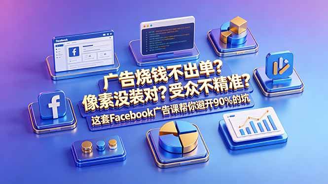 (18850期)广告烧钱不出单?像素没装对?受众不精准?这套Facebook广告课帮你避开90%的坑-原创双语字幕
