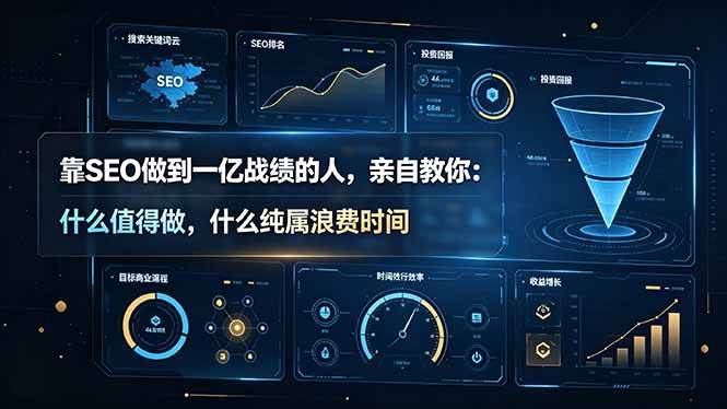 (19197期)靠SEO做到一亿战绩的人,亲自教你:什么值得做,什么纯属浪费时间【原创双语字幕】