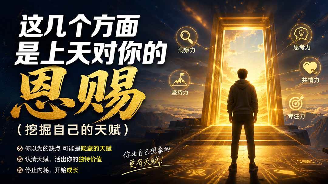 (19964期)付费文章:这几个方面是上天对你的恩赐(挖掘自己的天赋)