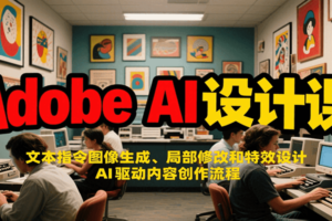 Adobe AI设计课：文本指令图像生成、局部修改和特效设计，AI驱动内容创作流程