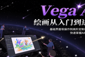 Vega AI绘画从入门到进阶，基础界面操作到高阶定制化模型训，快速掌握AI绘画技能