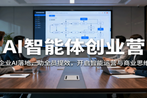AI智能体创业营：聚焦企业AI落地，助全员提效，开启智能运营与商业思维突破