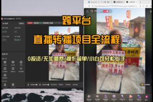 直播转播 每天每台电脑200+ 操作简单每天几分钟 小白两天上手