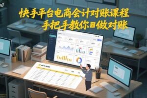 快手平台电商会计对账课程，手把手教你做对账