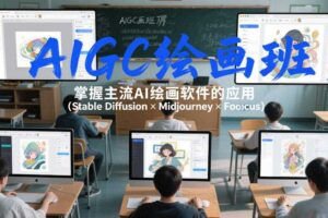 AIGC绘画班,掌握主流Ai绘画软件的应用(Stable Diffusion x Midjourney x Fooocus)