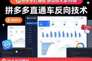 《拼多多打爆班》原创技术第56期，拼多多直通车反向技术