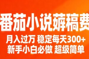 番茄小说赚稿费稳定300+每天，实操落地两年，新手小白必做，超级简单！
