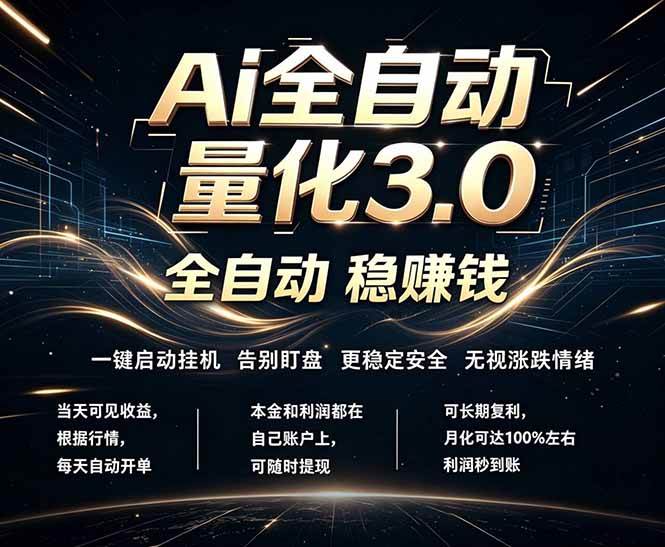 （18663期）EA黄金量化，全天无人值守，24小时不停干，小白轻松操作，日入1000+