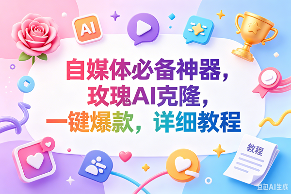 （18648期）玫瑰克隆神器，一键ai，爆款工具，自媒体必备，60多个功能，的详细教程-大牛创业网