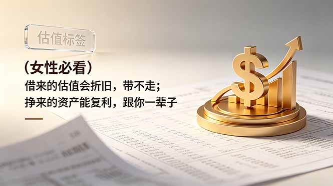 （19043期）付费文章：（女性必看）借来的估值会折旧，带不走；挣来的资产能复利，跟你一辈子