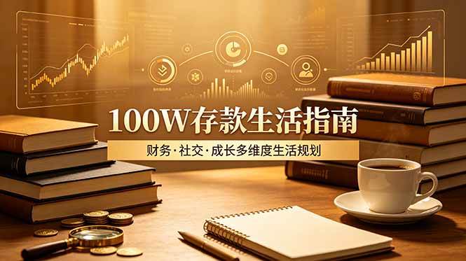 （19121期）付费文章：100W存款生活指南，如何从财务、社交、成长等维度规划自己的生活