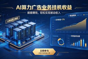 （19772期）AI算力广告业务｜AI时代个人或工作室新赛道