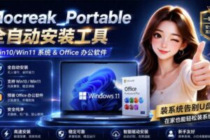 （19970期）Mocreak全自动安装office和win10、win11系统，告别U盘装系统，使用安全可靠