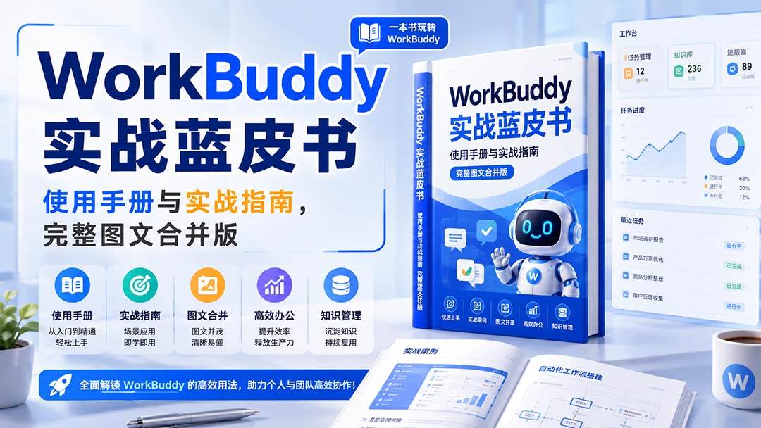 （20106期）WorkBuddy实战蓝皮书，使用手册与实战指南，完整图文合并版