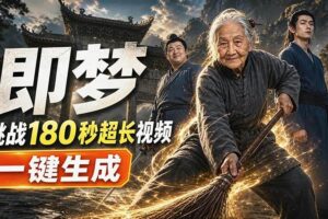 （20112期）即梦挑战180秒超长视频！一键生成3分钟电影？完整制作流程详细分享！