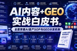 AI内容+GEO实战白皮书，全面掌握AI量产SOP与GEO分发机制【文档】