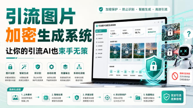 引流图片加密生成系统，让你的引流AI也束手无策