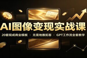 AI图像变现实战课：20套现成商业模板，无需地推拓客，GPT工作流全套教学