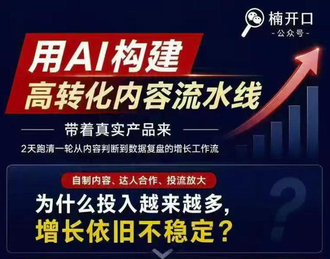小红书AI内容生产2026年线下课完整现场还原版，用AI构建高转化内容流水线