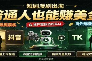短剧出海，普通人也能賺美金，一个被严重低估的风口【揭秘】