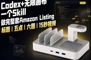 我用一个Codex Skill做完Amazon Listing：标题、五点、六图和视频全流程