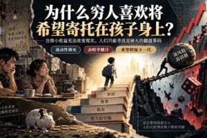 （20318期）社群精品文章：为什么穷人喜欢将希望寄托在孩子身上？