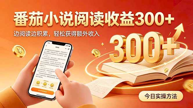 （20376期）全自动番茄挂机玩法，日入300+边阅读边积累，轻松获得额外收入