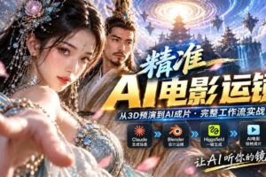 （20503期）AI视频终于能精准运镜了！Claude + Blender + Higgsfield 免费插件实测