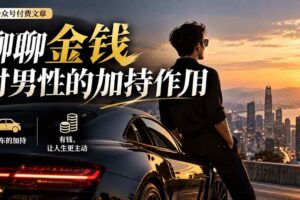 （20627期）【无水印】某公众号付费文章：聊聊金钱对男性的加持作用