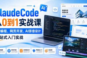 Claude Code从0到1实战课，AI编程、网页开发、AI影音设计一站式入门实战（更新）