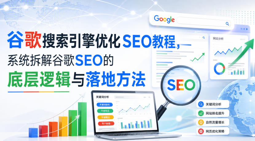 小白新君SEO·谷歌搜索引擎优化SEO教程，系统拆解谷歌SEO的底层逻辑与落地方法（部分更新2026）