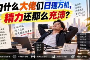 付费文章:为什么大佬们日理万机,精力还那么充沛?