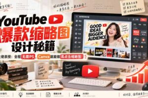 YouTube爆款缩略图设计秘籍，某油管大佬（610万订阅者）亲授，全程无需PS，Canva就能做高点击缩略图！【原创双语字幕】