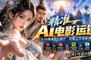 AI视频终于能精准运镜了！Claude+Blender+Higgsfield免费插件实测