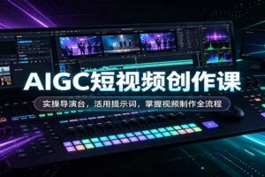 AIGC短视频创作课：实操导演台，活用提示词，掌握视频制作全流程