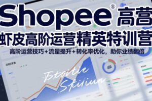 Shopee虾皮高阶运营精英特训营，高阶运营技巧+流量提升+转化率优化，助你业绩翻倍（更新26年9月）