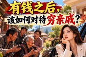 某公众号付费文章：有钱之后，该如何对待穷亲戚？