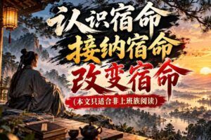 某公众号付费文章:认识宿命,接纳宿命,改变宿命(本文只适合非上班族阅读)