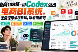 电商108将·用Codex做出电商BI系统，无需深厚编程基础，跟着做即可