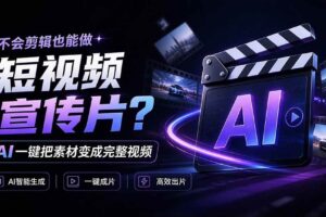 (21150期)我跪下来了!不会剪辑也能做短视频宣传片? AI 一键把素材变成完整视频,真是神奇,OpenFilm 超省事
