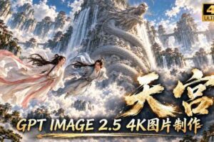 GPT Image 2.5实测！4K到底多清楚？皮肤、手指、修图与天宫场景全面测试