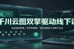 千川云图双擎驱动线下课:实战投放思维,双引擎策略,电商流量放大实操方法论