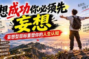 付费文章:想成功你必须先妄想,妄想型目标重塑你的人生认知